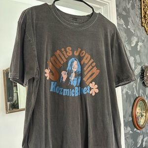 Distressed Janis Joplin band tee
